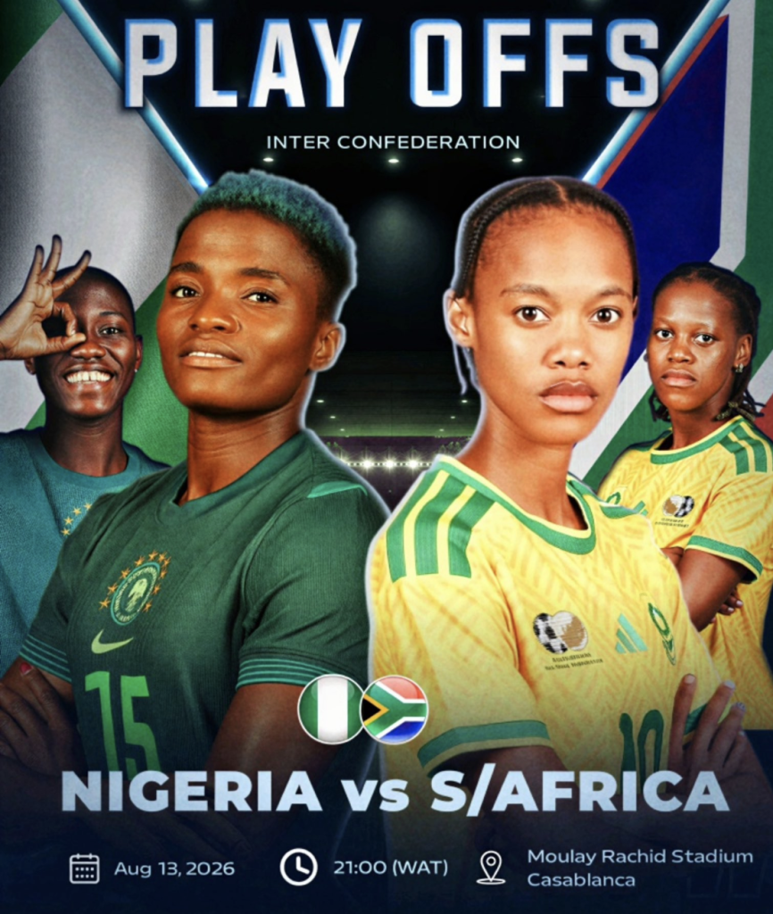 Super Falcons face South Africa in a crucial 2027 FIFA Women’s World Cup Play-Off as the Super Falcons look to bounce back and keep their World Cup hopes alive - Photo Credit : Softfootball Media