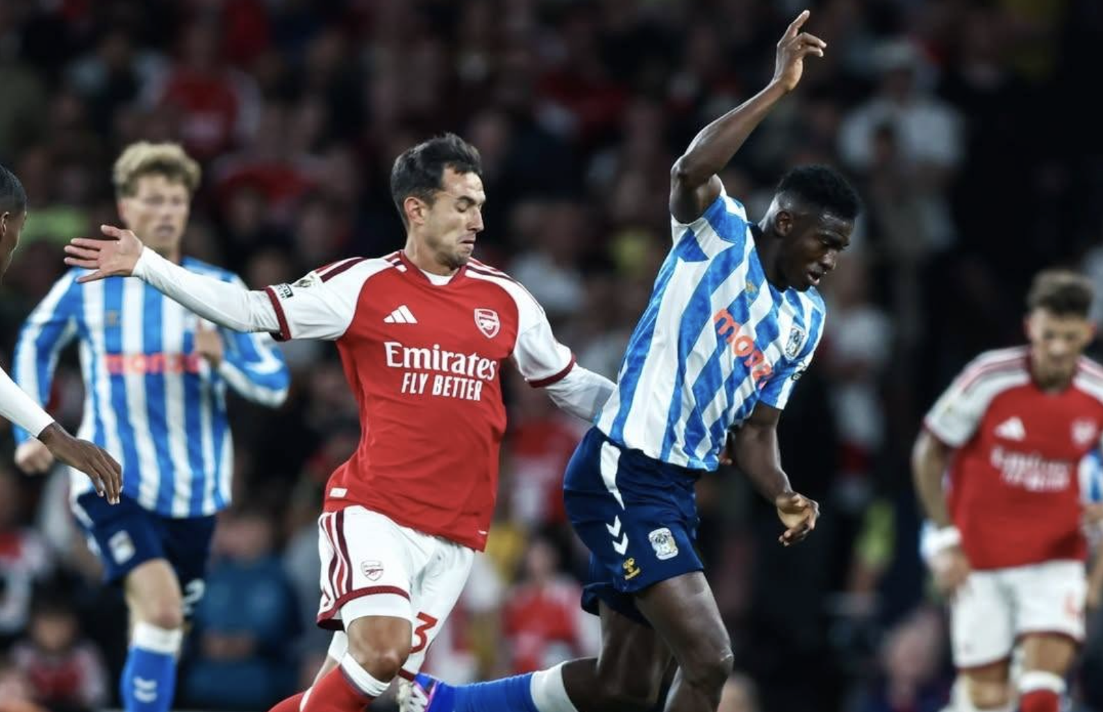Taiwo Awoniyi Makes Coventry Debut in 3–0 Loss to Arsenal - Photo Credit : Coventry, X