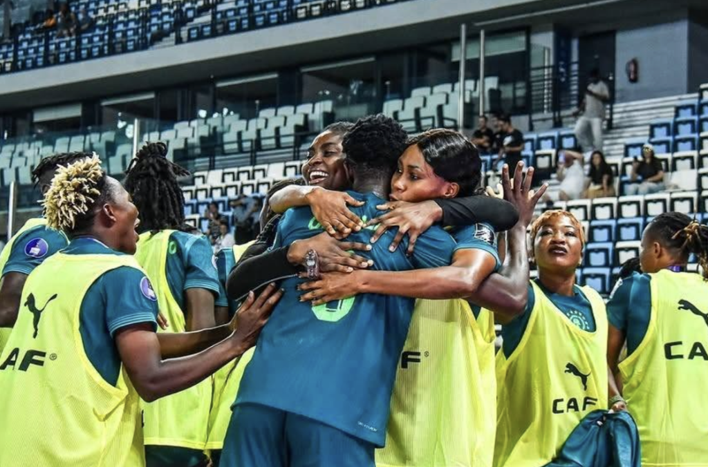 The 10-woman Super Falcons of Nigeria defeated Zambia 1-0 thanks to Asisat Oshoala's 8th-minute goal - Photo Credit : Softfootball Media