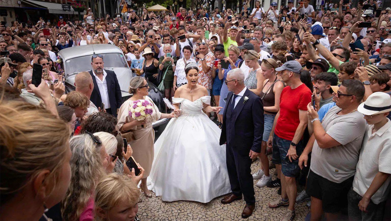 Thousands Mistakenly Mob Bride in Madeira After Rumours of Cristiano Ronaldo’s “Wedding” - Photo Credit : Latestly