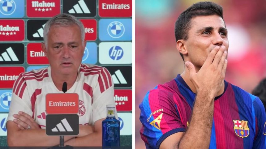 Mourinho and Rodri (Photo credit: Softfootball media)