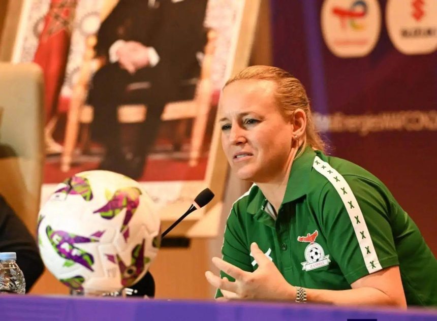 Zambia Women Coach Nora Hauptle - Photo Credit : Softfootball Media