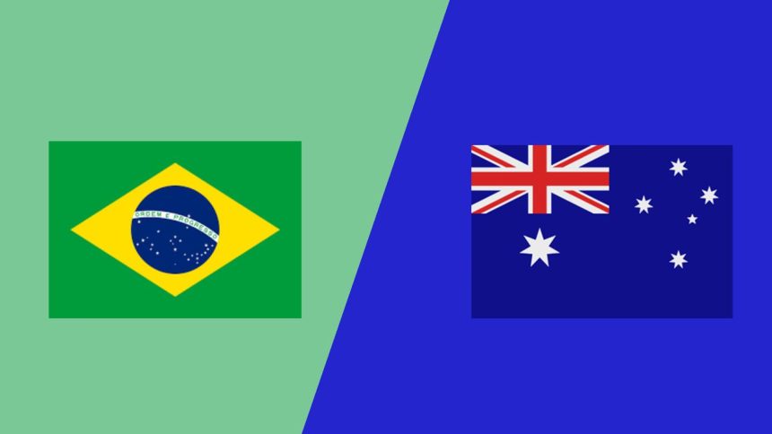 Brazil Face Australia Test- Photo credit: X media