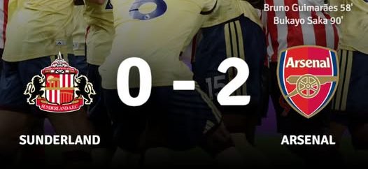 arsenal 2-0 sunderland. (photo credit: bbc media)
