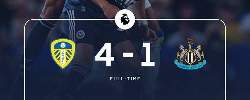 Leeds United Humiliate Newcastle With Dominant 4-1 Premier League Victory. (photo credit: bbc media)