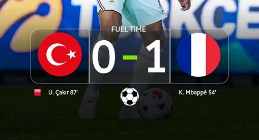turkey 0-1 france.(photo credit: goal media)