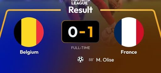 belgium 0-1 france. (photo credit: facebook media)