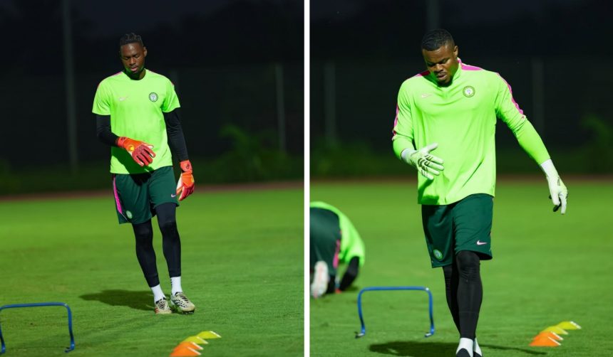 Arthur Okonkwo Trains on Nigerian Soil for the First Time as Nwabali Returns to Camp - Photo Credit : NFF Media