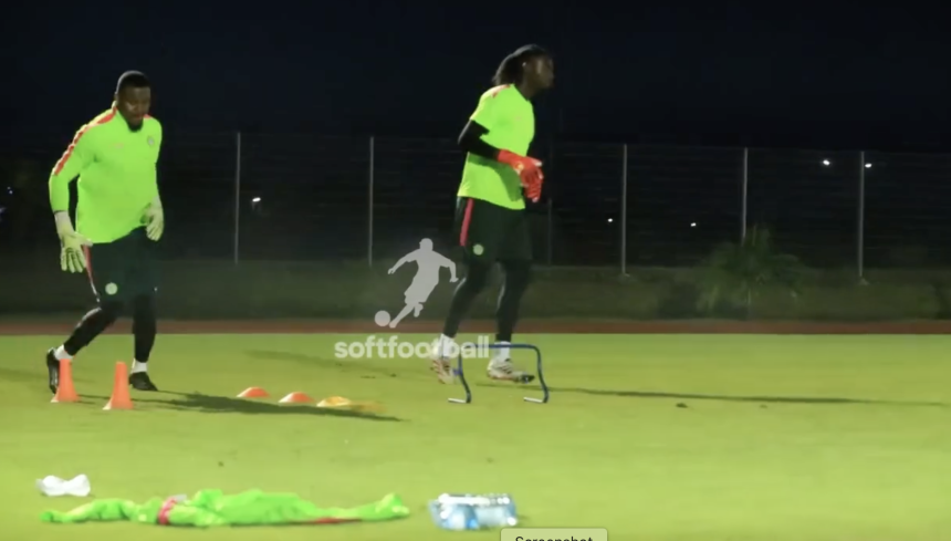Arthur Okonkwo and Stanley Nwabali in Super Eagles Training Ahead of Madagascar AFCON 2027 Qualifier - Photo Credit : Softfootball Media