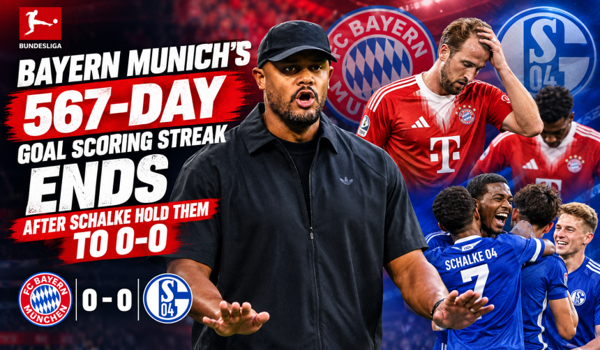 Bayern Munich’s 567‑Day Goal Scoring Streak Ends After Schalke Hold Them to 0–0 - Photo Credit : Bayern Munich, X