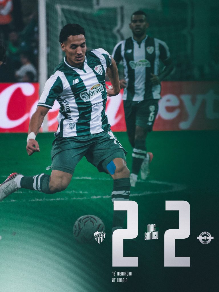 Bursaspor drew 2–2 with Erokspor - Photo Credit : Bursaspor, X
