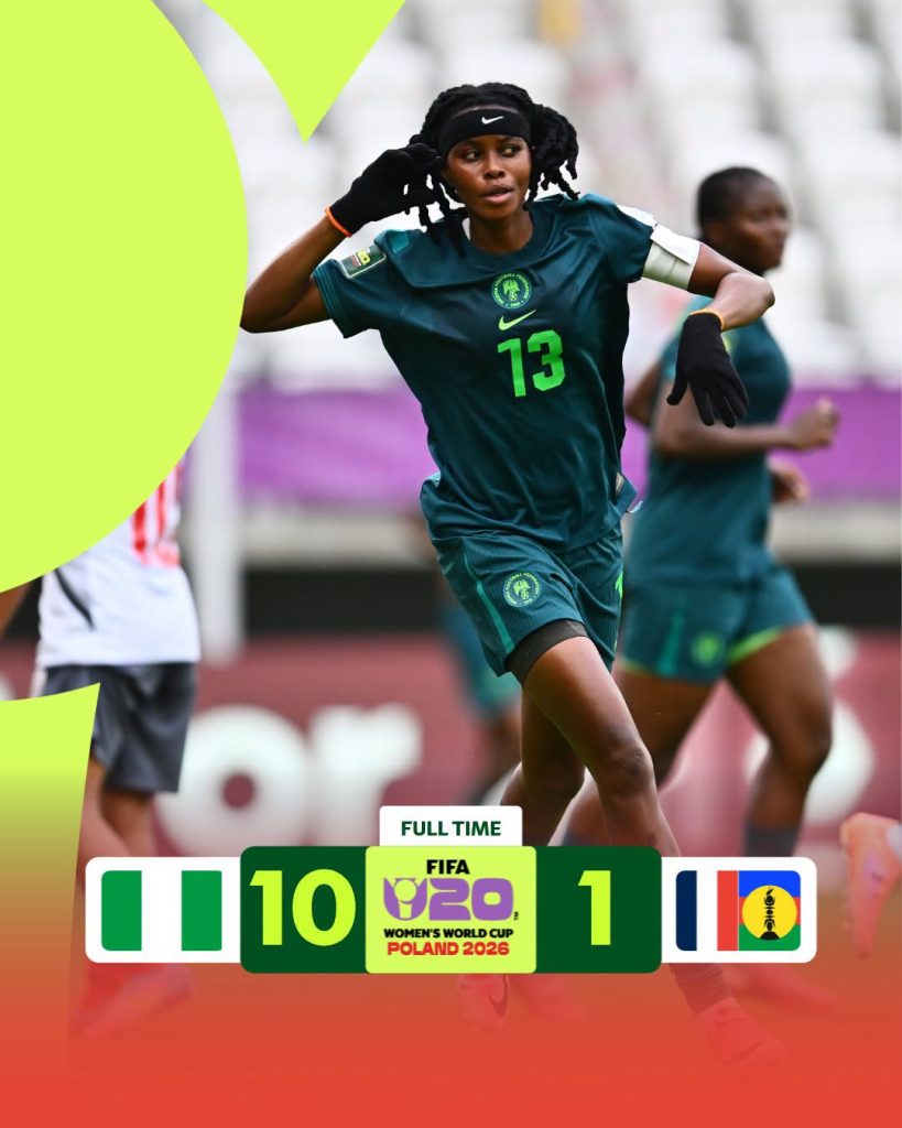 Falconets Crush New Caledonia 10–1 to Reach Round of 16 at Poland 2026 - Photo Crdit : FIFA Women's World Cup, Facebook