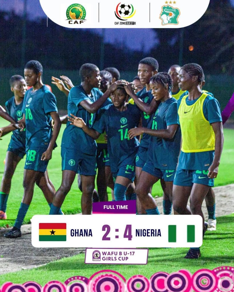 Flamingos Defeat Ghana 4–2 to Maintain Perfect Start at 2026 WAFU B U‑17 Girls’ Cup - Photo Credit : Softfootball Media