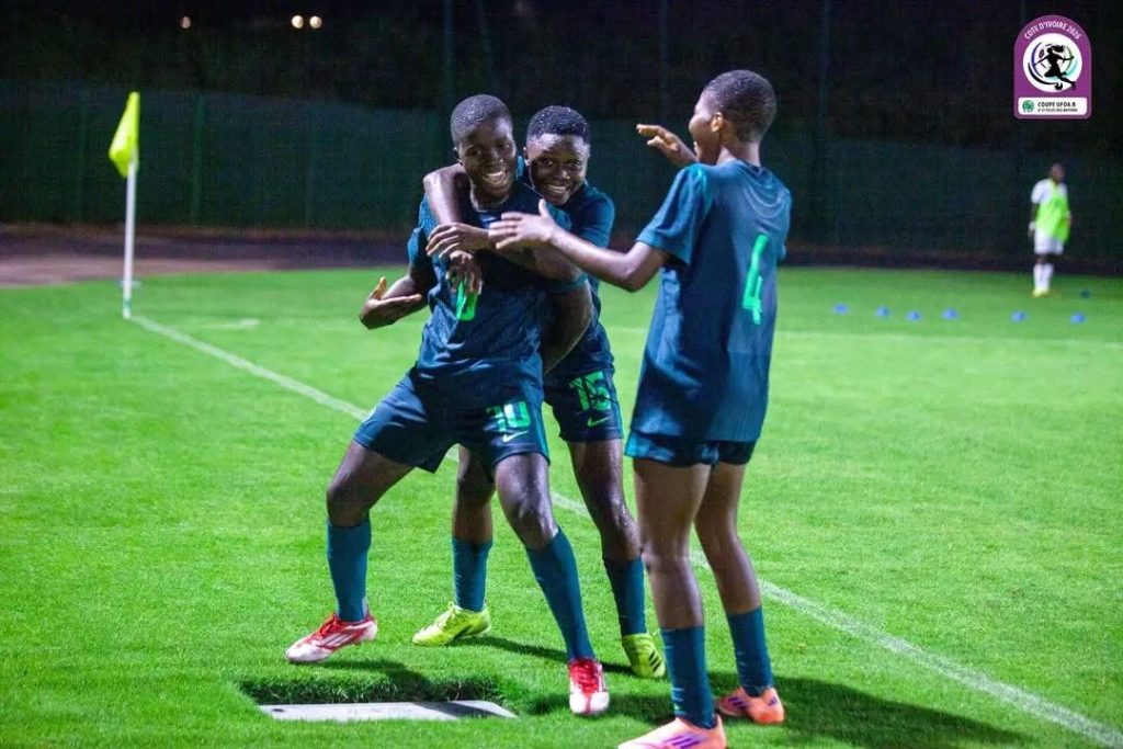 GOAL! ⚽️ 82' 🇧🇫 Burkina Faso 0-1 Nigeria 🇳🇬 Mary Dunstan scores to give Nigeria the lead! - Photo Credit : NFF, X