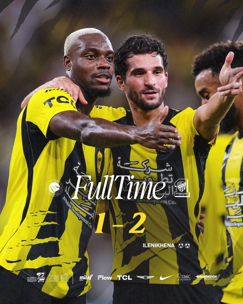 George Ilenikhena Shines With Brace as Al‑Ittihad Defeat Al‑Nassr - Photo Credit : Al‑Ittihad, X