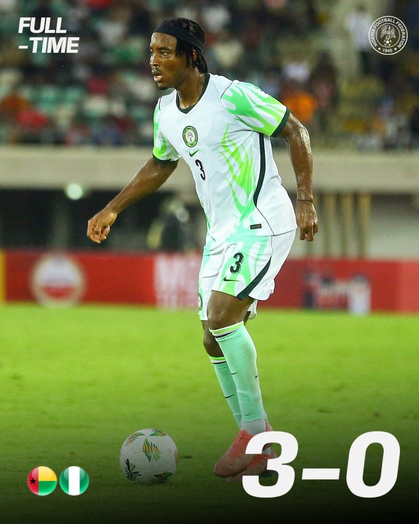 Guinea-Bissau Humble Super Eagles 3-0 in AFCON 2027 Qualifier - Photo Credit : Softfootball Media