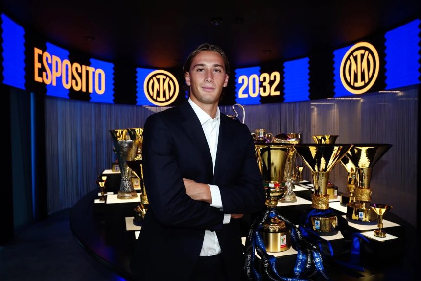 Pio Esposito Signs Inter Milan Contract Extension Until 2032- Photo credit: X media