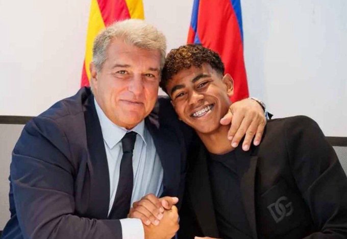 Laporta Backs Lamine Yamal to Win the 2026 Ballon d’Or. (photo credit: fabrizio via x)