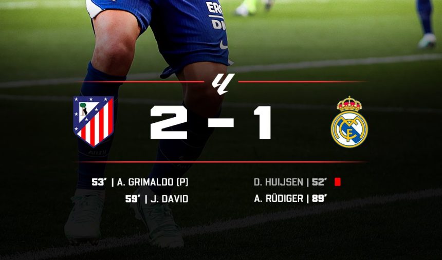 Atletico Madrid 2-1 Real Madrid- Photo credit: X media