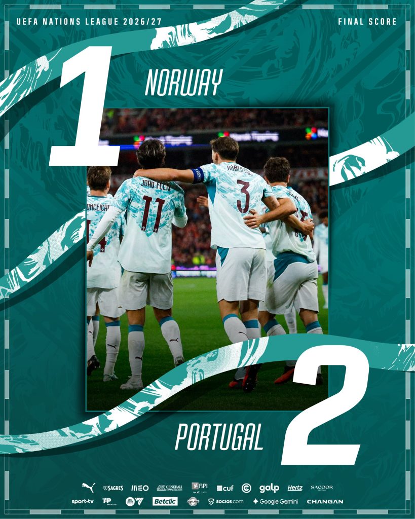 Norway 1-2 Portugal- Photo credit: Portugal media