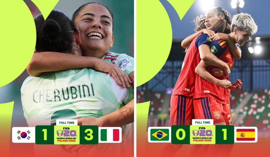 Italy and Spain Advance to Semi‑Finals on 2026 FIFA U‑20 Women’s World Cup quarter‑finals - Photo Credit : FIFA U‑20 Women’s World Cup, X