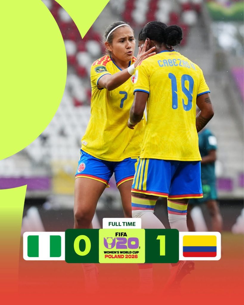 Nigeria 0-1 Colombia: Falconets Exit FIFA U-20 Women’s World Cup After Late Quarter-Final Blow - Photo Credit : FIFA Women's World Cup, Facebook