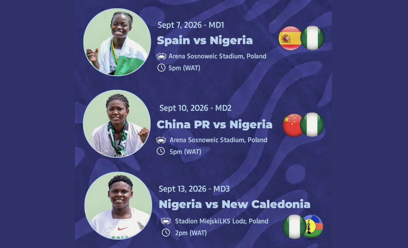 Nigeria Falconets Set for World Cup Opener as Poland 2026 Group‑Stage Fixtures Begin - Photo Credit : Softfootball, X
