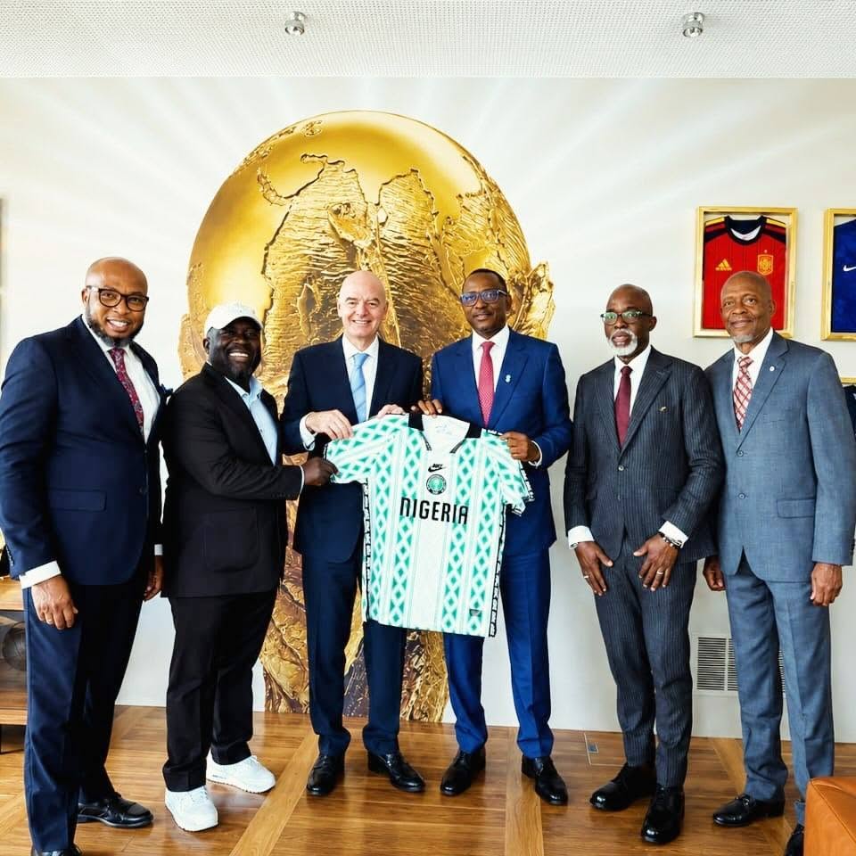 Nigerian delegation, a meeting was held at FIFA House in Zurich, Switzerland, involving FIFA, CAF, CAF advisors, the NSC, and the NFF administration - Photo Credit : NFF