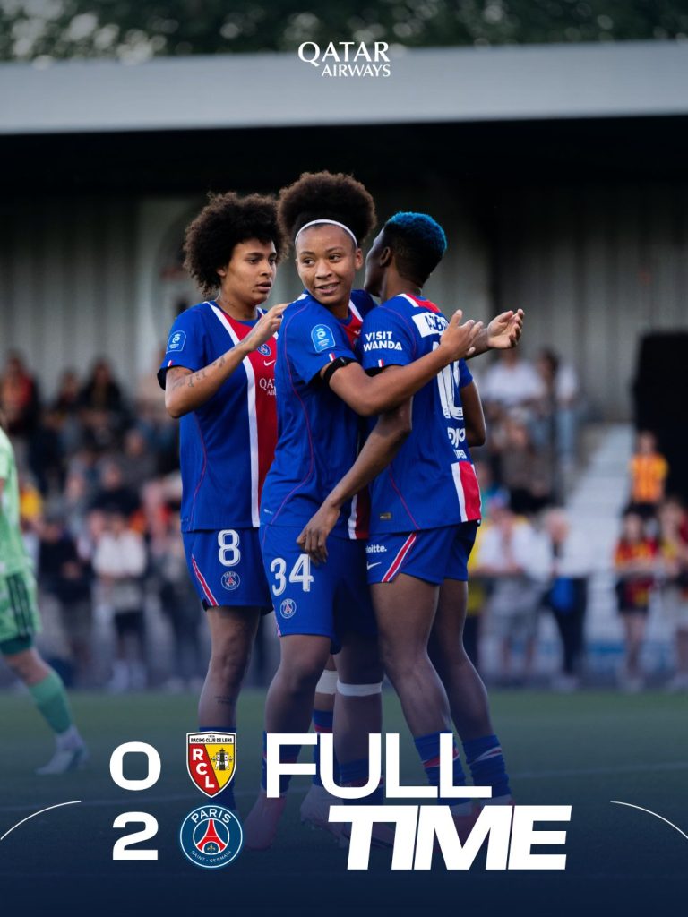 PSG Féminine kicked off their league season with a comfortable 2–0 victory over RC Lens - Photo Credit : PSG Féminine, X