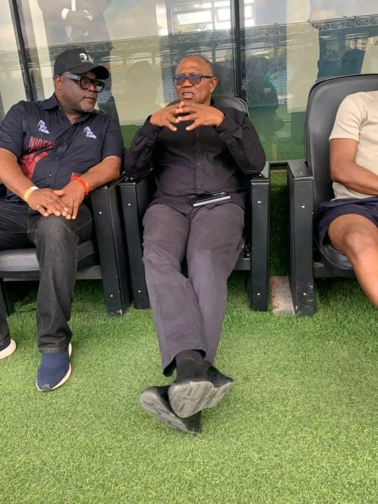 Peter Obi Attends Ikorodu City’s 2–0 Victory Over Rangers - Photo Credit : Julie Sports, Media