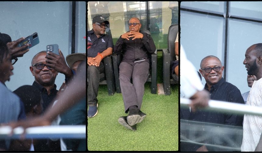 Peter Obi Attends Ikorodu City’s 2–0 Victory Over Rangers - Photo Credit : Julie Sports, Media