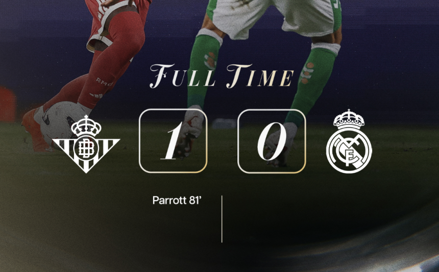 Real Betis Shock Real Madrid in Hard‑Fought 1–0 Win as Álvaro Valles Denies Everything - Photo Credit : Softfootball Media