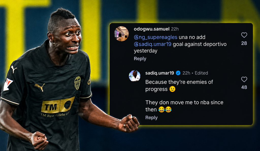 Sadiq Umar Calls Out Super Eagles Instagram Page After Weekend Review Omission - Photo Credit : Softfootball Media