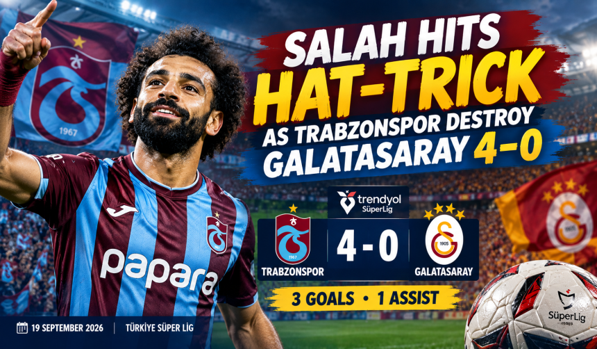 Salah Hits Hat‑Trick as Trabzonspor Destroy Galatasaray 4–0 - Photo Credit : Softfootball Media
