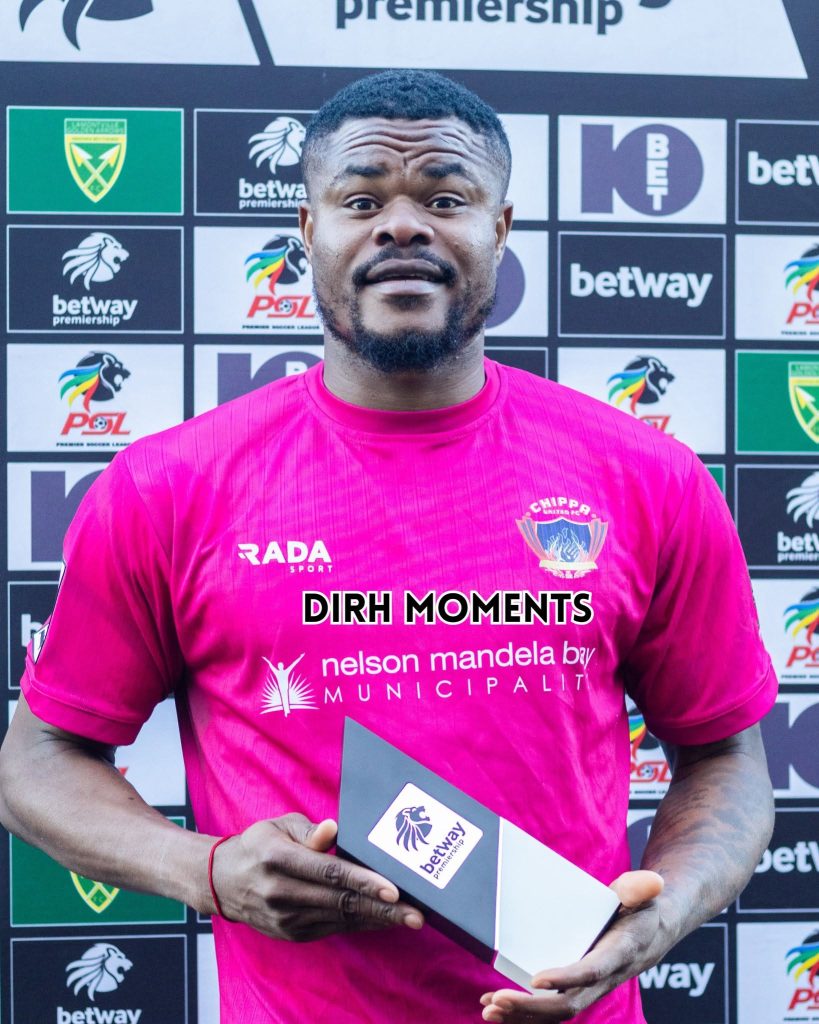 Stanley Nwabali wins Man of the Match performance against Mamelodi Sundowns as his side secured a 1-1 draw. - Photo Credit : Chippa United, X