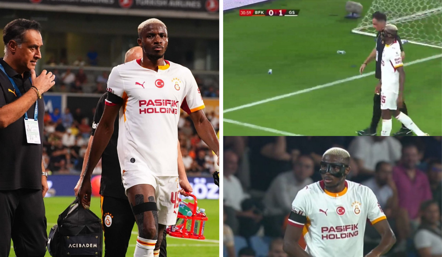 Victor Osimhen Scores Again but Suffers Groin Injury in Galatasaray’s 3–2 Win Over Başakşehir - Photo Credit : Galatasaray, X