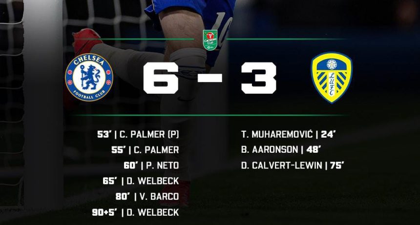 Chelsea beat Leeds United 6-3 (Photo credit: Fabrizio Romano)