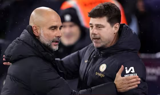 Pep Guardiola and Pochettino (Photo credit: One Football)