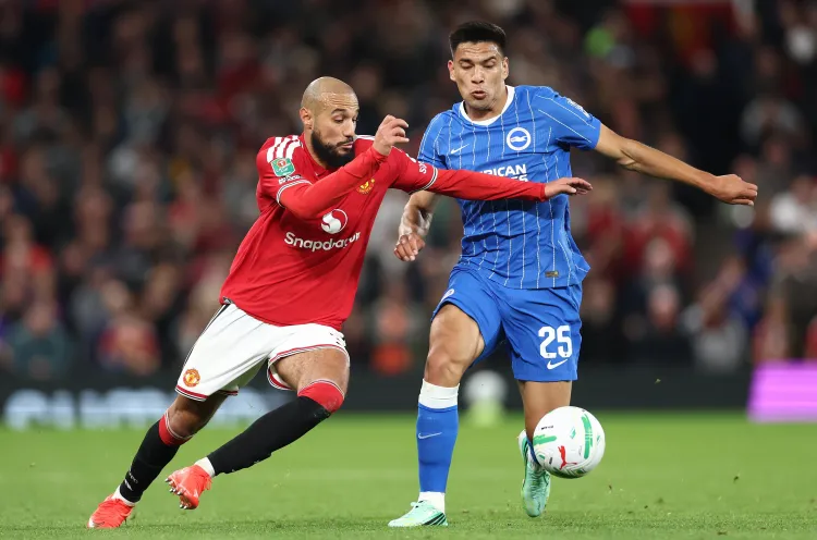 Manchester United Throw Away Two Goal Lead as Brighton Complete Comeback. (photo credit: bbc media)