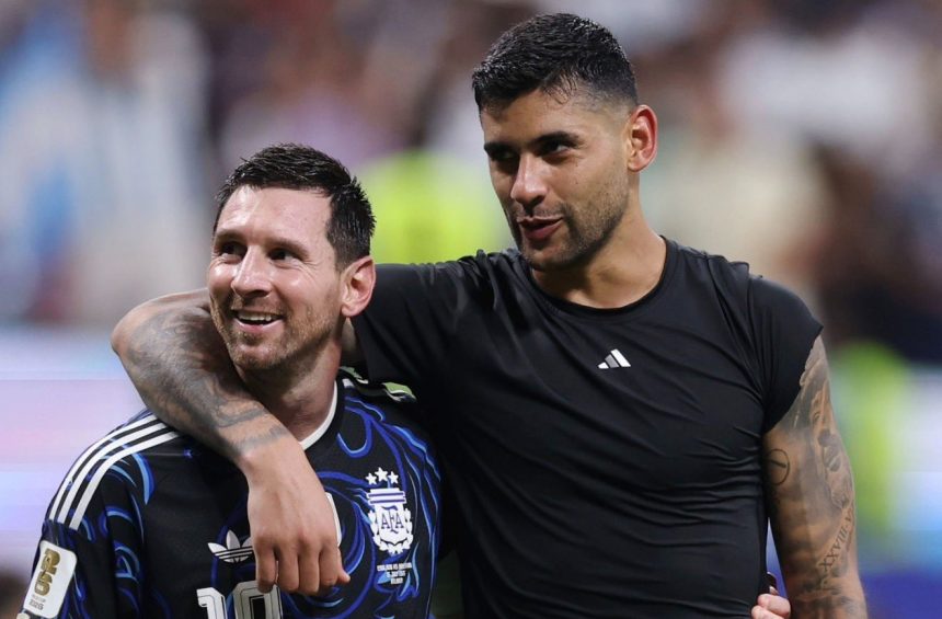 cuti romero and messi. (photo credit: bbc media)