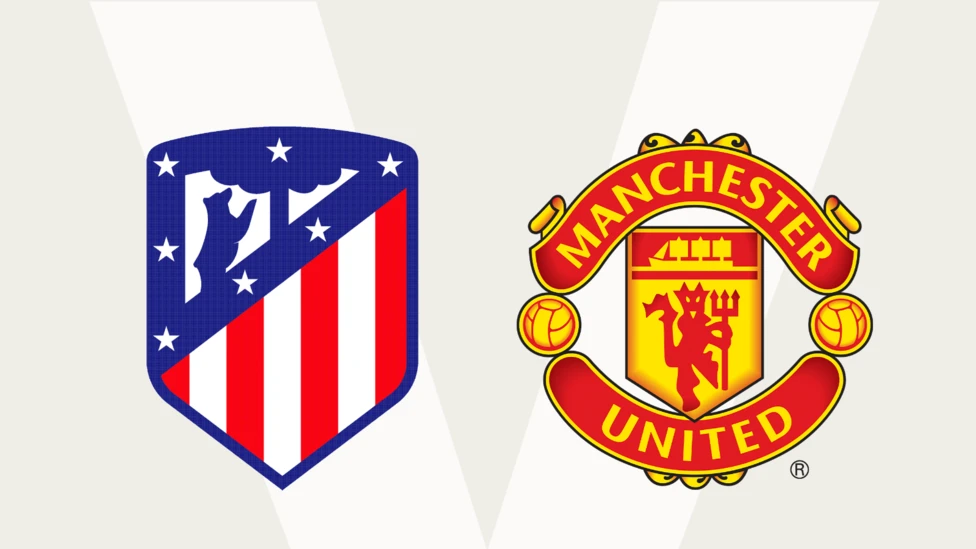 Atletico madrid vs manchester united. (photo credit: bbc media)