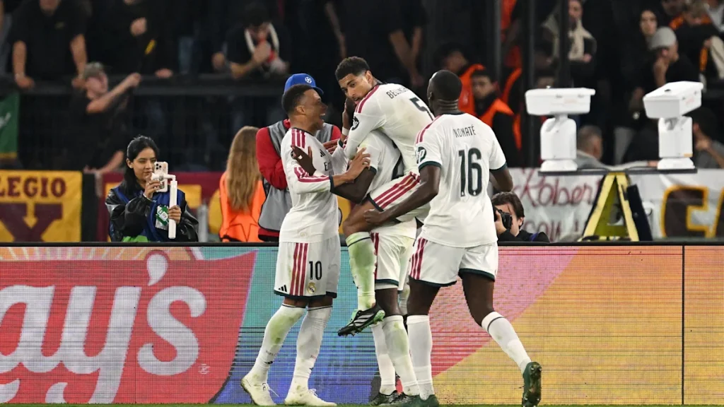 real madrid celebrating. (photo credit: bbc media)