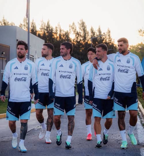 Argentina last with training session with messi. (photo credit:fabrizio via facebook )