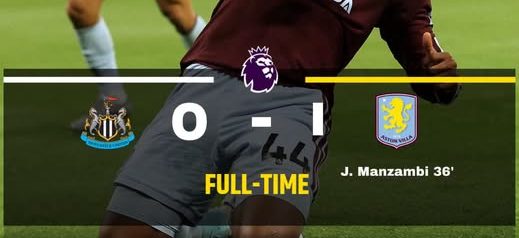  Aston Villa Edge Newcastle 1-0 as Manzambi Delivers Decisive Blow.(photo credit: bbc media)