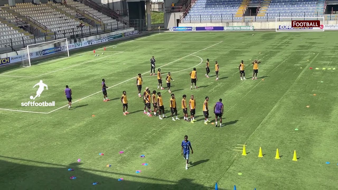 Bendel Insurance and Sporting Lagos Warm Up Ahead of NPFL Matchday 8 Clash - Photo Credit : Softfootball Media