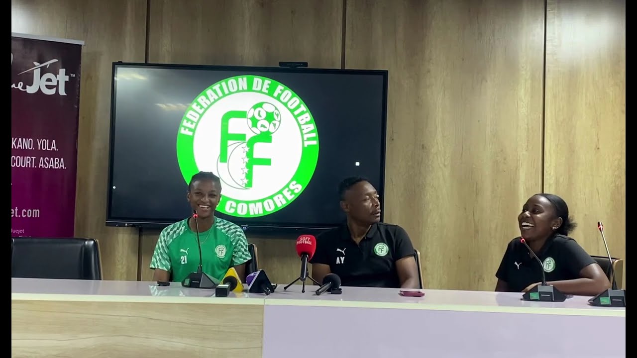 Comoros Coach Relishing Super Falcons Challenge Ahead of Olympics 2028 Qualifiers first leg - Photo Credit : Softfootball Media