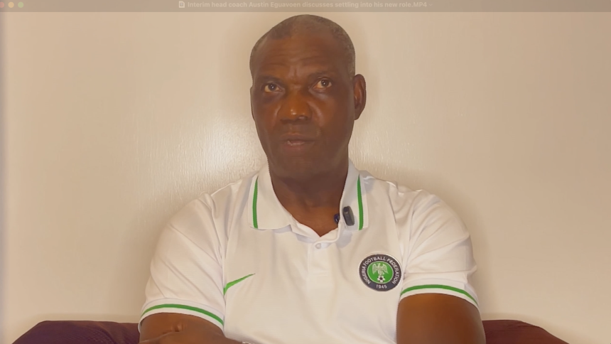 Interim head coach Austin Eguavoen discusses settling into his new role - `Photo Credit : NFF