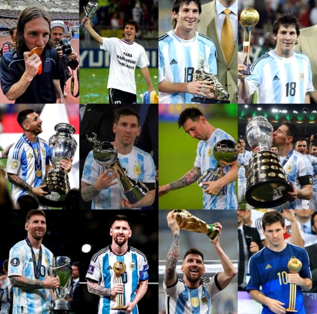 Lionel Andrés Messi’s trophy wins with Argentina - Photo Credit : Messi, Instagram