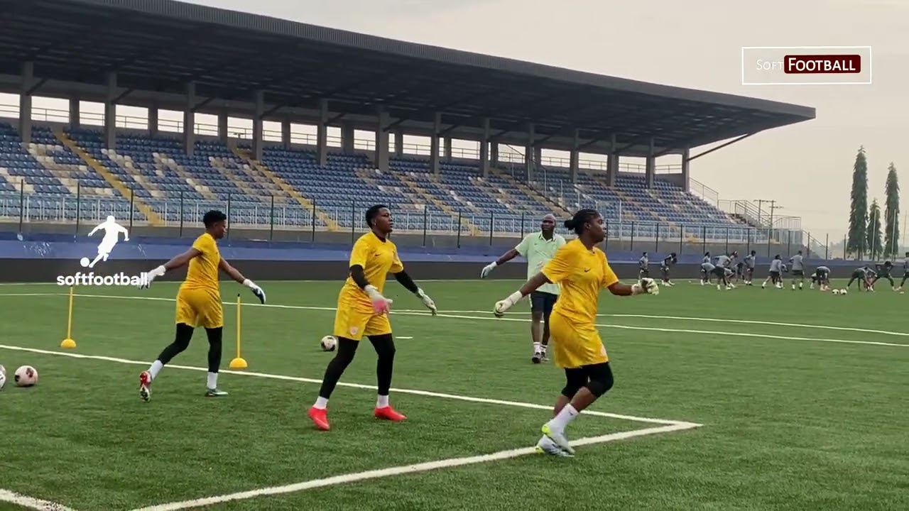 Nnadozie, Erhabor and Uzoma Sharpen Up Ahead of Comoros second leg clash in Olympics 2028 Qualifiers - Photo Credit : Softfootball Media