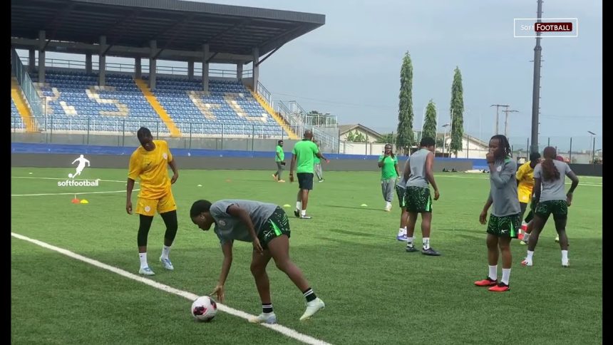 Olympics 2028 Qualifiers: Super Falcons Complete Third Training Session as Camp Hits Full Strength - Photo Credit : Softfootball Media